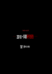 2018抖音研究报告
