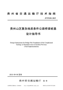 复杂地质条件公路桥梁桩基设计指导书正式版