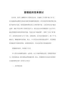 营销组织变革探讨doc6(1)
