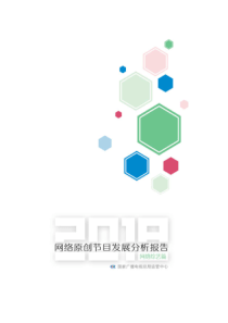 广电总局2018网络原创节目发展分析报告网络综艺篇