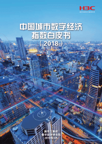 2018中国城市数字经济指数白皮书新华三20180336页
