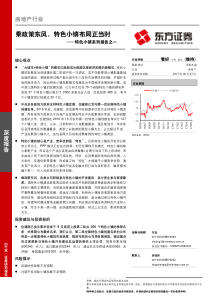 房地产行业乘政策东风特色小镇布局正当时20170627东方证券33页