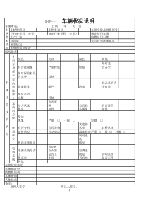 车辆状况说明