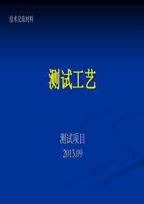 石油测试工艺