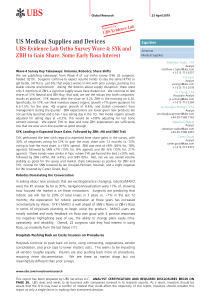 瑞银美股医疗行业美国医疗供应与设备行业策略分析201942333页