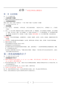 必修1知识点总结