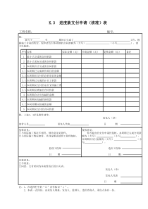 K.3--进度款支付申请(核准)表