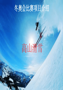 高山滑雪体育课1ppt课件