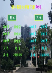 沪教牛津版初中英语九年级下册单词(手机版)