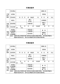 车辆派遣单(超详尽)