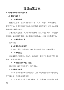 现场处置方案