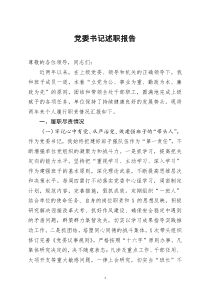 [doc文档可编辑]党委书记述职报告