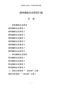 政府廉政建设全套资料