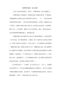 《绿野仙踪》读后感