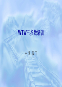 WTW五参数培训