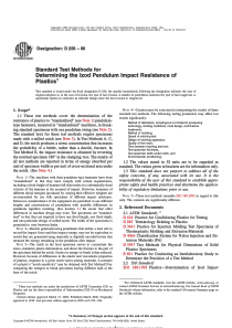 ASTM-D256-2006-悬臂梁冲击