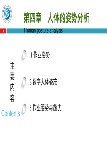 人体的姿势分析