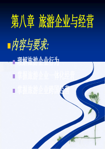 第八章旅游企业和经营
