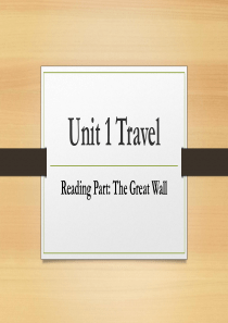 Unit-1-Travel