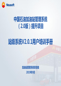 中国石油加油站管理系统(0版)提升项目_站级系统V01用户培训手册