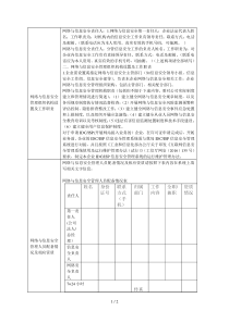 网络与信息安全管理组织机构设置及工作职责
