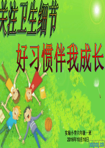 养成卫生习惯主题班会