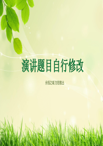 PPT模板-简约时尚-精美PPT模板
