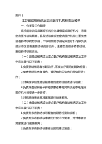 2020年江苏省结核病诊治定点医疗机构职责及名单名单地址