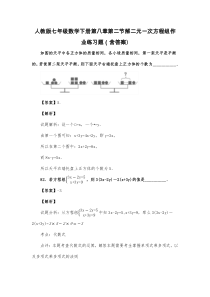 人教版七年级数学下册第八章第二节解二元一次方程组作业练习题(含答案)-(119)