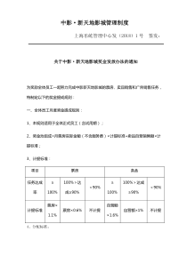 中影新天地影城的奖金制度最终版培训课件