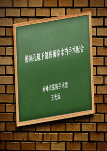椎间孔镜手术配合ppt课件