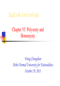 Chapter-VI--Polysemy-and-Homonymy