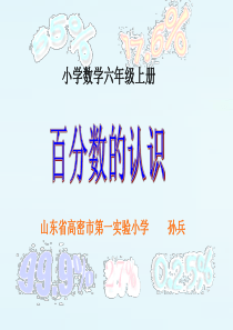 六年级百分数的认识