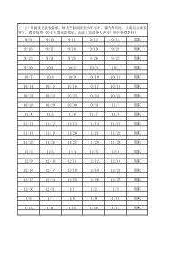 学生-阅读打卡表格