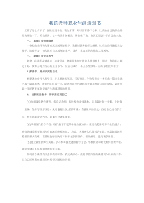 我的教师职业生涯规划书