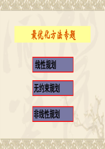 Matlab最优化计算方法