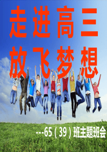 走进高三-放飞梦想-主题班会