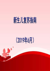 新生儿窒息复苏指南(2019年)(1)