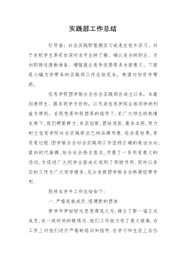 实践部工作总结