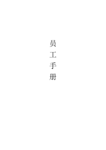 大型企业员工手册