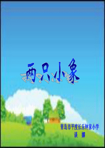 《两只小象》课件