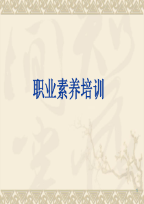 职业素养培训ppt课件