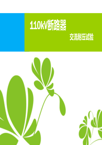 110kV断路器交流耐压试验