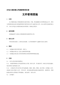 文件管理措施