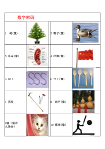 数字密码记忆表(V1.1)