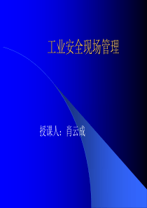 工业安全现场管理幻灯