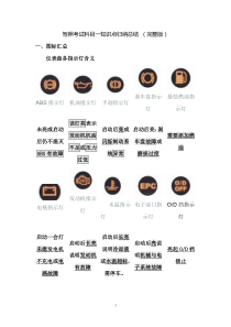 驾照考试科目一知识点归纳总结(完整版)