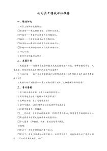 [通用]公司员工绩效评估报告