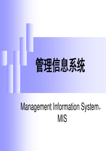 1管理信息系统的基本概念