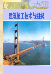 建筑施工技术与组织绪论